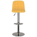 vidaXL Scaune de bar, 2 buc., galben, material textil vidaXL Scaune de bar, 2 buc., galben, material textil
