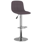 vidaXL Scaune de bar, 2 buc., gri taupe, material textil