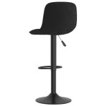 vidaXL Scaun de bar, negru, catifea vidaXL Scaun de bar, negru, catifea