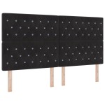 Pat Box Spring vidaXL cu Saltea Negru Super King Catifea Pat Box Spring vidaXL cu Saltea Negru Super King Catifea