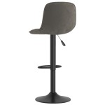 vidaXL Scaun de bar, gri închis, catifea vidaXL Scaun de bar, gri închis, catifea