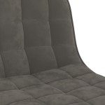 vidaXL Scaun de bar, gri închis, catifea vidaXL Scaun de bar, gri închis, catifea