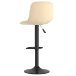 vidaXL Scaune de bar, 2 buc., crem, catifea vidaXL Scaune de bar, 2 buc., crem, catifea