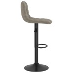 vidaXL Scaune de bar, 2 buc., gri deschis, catifea vidaXL Scaune de bar, 2 buc., gri deschis, catifea