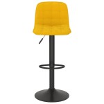 vidaXL Scaune de bar, 2 buc., galben, catifea vidaXL Scaune de bar, 2 buc., galben, catifea