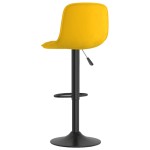 vidaXL Scaune de bar, 2 buc., galben, catifea vidaXL Scaune de bar, 2 buc., galben, catifea