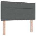 Pat Box Spring cu Saltea vidaXL Gri Închis 80x200 cm Textil Pat Box Spring cu Saltea vidaXL Gri Închis 80x200 cm Textil