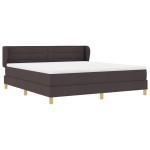 vidaXL Pat cu arcuri și saltea crem 90x200 cm Maro închis 180 x 200 cm vidaXL Pat cu arcuri și saltea crem 90x200 cm Maro închis 180 x 200 cm