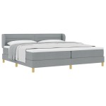 vidaXL Pat cu arcuri și saltea crem 90x200 cm Gri deschis 200 x 200 cm vidaXL Pat cu arcuri și saltea crem 90x200 cm Gri deschis 200 x 200 cm