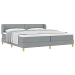 vidaXL Pat cu arcuri și saltea crem 90x200 cm Gri deschis 200 x 200 cm vidaXL Pat cu arcuri și saltea crem 90x200 cm Gri deschis 200 x 200 cm