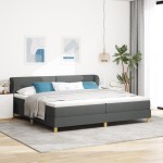 vidaXL Pat cu arcuri și saltea crem 90x200 cm Gri închis 200 x 200 cm vidaXL Pat cu arcuri și saltea crem 90x200 cm Gri închis 200 x 200 cm