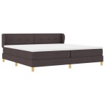 vidaXL Pat cu arcuri și saltea crem 90x200 cm Maro închis 200 x 200 cm vidaXL Pat cu arcuri și saltea crem 90x200 cm Maro închis 200 x 200 cm