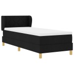 vidaXL Pat cu arcuri și saltea crem 90x200 cm Negru 80 x 200 cm vidaXL Pat cu arcuri și saltea crem 90x200 cm Negru 80 x 200 cm