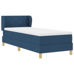 vidaXL Pat cu arcuri și saltea crem 90x200 cm albastru 80 x 200 cm vidaXL Pat cu arcuri și saltea crem 90x200 cm albastru 80 x 200 cm