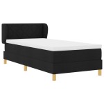vidaXL Pat cu arcuri și saltea crem 90x200 cm Negru 100 x 200 cm vidaXL Pat cu arcuri și saltea crem 90x200 cm Negru 100 x 200 cm