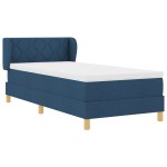 vidaXL Pat cu arcuri și saltea crem 90x200 cm albastru 100 x 200 cm vidaXL Pat cu arcuri și saltea crem 90x200 cm albastru 100 x 200 cm