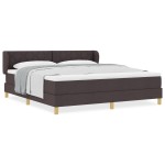 vidaXL Pat cu arcuri și saltea crem 90x200 cm Maro închis 180 x 200 cm vidaXL Pat cu arcuri și saltea crem 90x200 cm Maro închis 180 x 200 cm
