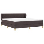 vidaXL Pat cu arcuri și saltea crem 90x200 cm Maro închis 180 x 200 cm vidaXL Pat cu arcuri și saltea crem 90x200 cm Maro închis 180 x 200 cm
