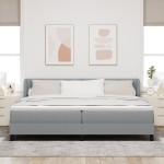 vidaXL Pat cu arcuri și saltea crem 90x200 cm Gri deschis 200 x 200 cm vidaXL Pat cu arcuri și saltea crem 90x200 cm Gri deschis 200 x 200 cm