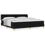 vidaXL Pat cu arcuri și saltea crem 90x200 cm Negru 200 x 200 cm vidaXL Pat cu arcuri și saltea crem 90x200 cm Negru 200 x 200 cm