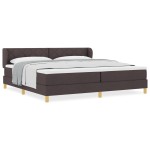 vidaXL Pat cu arcuri și saltea crem 90x200 cm Maro închis 200 x 200 cm vidaXL Pat cu arcuri și saltea crem 90x200 cm Maro închis 200 x 200 cm