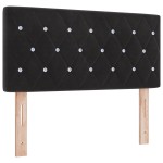 Pat cu saltea vidaXL Black 90x200 cm Catifea Pat cu saltea vidaXL Black 90x200 cm Catifea
