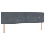 Pat Box Spring vidaXL cu Saltea Gri Închis 180x200 cm Catifea Pat Box Spring vidaXL cu Saltea Gri Închis 180x200 cm Catifea