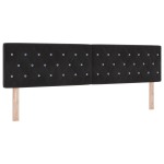 Pat cu saltea vidaXL Black 180x200 cm Catifea Pat cu saltea vidaXL Black 180x200 cm Catifea