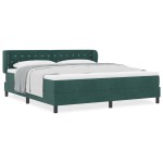 vidaXL Pat cu saltea cu arcuri Gri închis 80x200 cm Catifea cu saltea vidaXL Pat cu saltea cu arcuri Gri închis 80x200 cm Catifea cu saltea