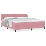 vidaXL Pat cu saltea cu arcuri Gri închis 80x200 cm Catifea Roz vidaXL Pat cu saltea cu arcuri Gri închis 80x200 cm Catifea Roz