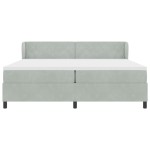 vidaXL Pat cu saltea cu arcuri Gri închis 80x200 cm Catifea cu saltea vidaXL Pat cu saltea cu arcuri Gri închis 80x200 cm Catifea cu saltea