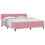 vidaXL Pat cu saltea cu arcuri Gri închis 80x200 cm Catifea Roz vidaXL Pat cu saltea cu arcuri Gri închis 80x200 cm Catifea Roz