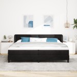 Pat box spring vidaXL cu saltea Negru 200x200 cm Catifea Pat box spring vidaXL cu saltea Negru 200x200 cm Catifea
