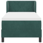 Pat cu saltea vidaXL, Verde închis 80x200 cm, Catifea Pat cu saltea vidaXL, Verde închis 80x200 cm, Catifea
