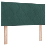 Pat cu arcuri vidaXL cu saltea Verde închis 90x200 cm Catifea Pat cu arcuri vidaXL cu saltea Verde închis 90x200 cm Catifea