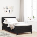 Rame de pat vidaXL cu saltea Negru 100x200 cm Catifea
