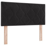 Rame de pat vidaXL cu saltea Negru 100x200 cm Catifea