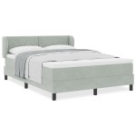 vidaXL Pat cu saltea cu arcuri Gri închis 80x200 cm Catifea cu saltea vidaXL Pat cu saltea cu arcuri Gri închis 80x200 cm Catifea cu saltea