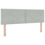 Pat cu saltea vidaXL Gri deschis 140x200 cm Catifea Pat cu saltea vidaXL Gri deschis 140x200 cm Catifea