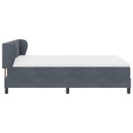 vidaXL Pat cu saltea cu arcuri Gri închis 80x200 cm Catifea Gri închis vidaXL Pat cu saltea cu arcuri Gri închis 80x200 cm Catifea Gri închis