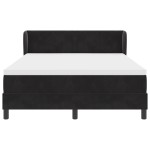 Pat cu arcuri vidaXL cu saltea Negru 140x200 cm Catifea Pat cu arcuri vidaXL cu saltea Negru 140x200 cm Catifea