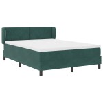 Pat Box cu Saltea vidaXL Verde închis 140x200 cm Catifea Pat Box cu Saltea vidaXL Verde închis 140x200 cm Catifea