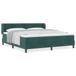Pat Box Spring vidaXL cu Saltea Verde Întunecat 180x200 cm Catifea Pat Box Spring vidaXL cu Saltea Verde Întunecat 180x200 cm Catifea