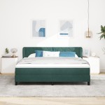 Pat Box Spring vidaXL cu Saltea Verde Întunecat 180x200 cm Catifea Pat Box Spring vidaXL cu Saltea Verde Întunecat 180x200 cm Catifea