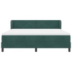 Pat Box Spring vidaXL cu Saltea Verde Întunecat 180x200 cm Catifea Pat Box Spring vidaXL cu Saltea Verde Întunecat 180x200 cm Catifea