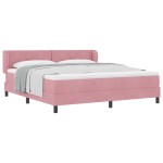 vidaXL Pat cu saltea cu arcuri Gri închis 80x200 cm Catifea Roz vidaXL Pat cu saltea cu arcuri Gri închis 80x200 cm Catifea Roz