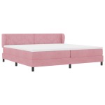 vidaXL Pat cu saltea cu arcuri Gri închis 80x200 cm Catifea Roz vidaXL Pat cu saltea cu arcuri Gri închis 80x200 cm Catifea Roz