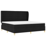 vidaXL Pat cu saltea cu arcuri Gri închis 90x190 cm Negru 200 x 200 cm vidaXL Pat cu saltea cu arcuri Gri închis 90x190 cm Negru 200 x 200 cm