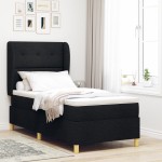 vidaXL Pat cu saltea cu arcuri Gri închis 90x190 cm Negru 80 x 200 cm vidaXL Pat cu saltea cu arcuri Gri închis 90x190 cm Negru 80 x 200 cm