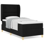 vidaXL Pat cu saltea cu arcuri Gri închis 90x190 cm Negru 80 x 200 cm vidaXL Pat cu saltea cu arcuri Gri închis 90x190 cm Negru 80 x 200 cm